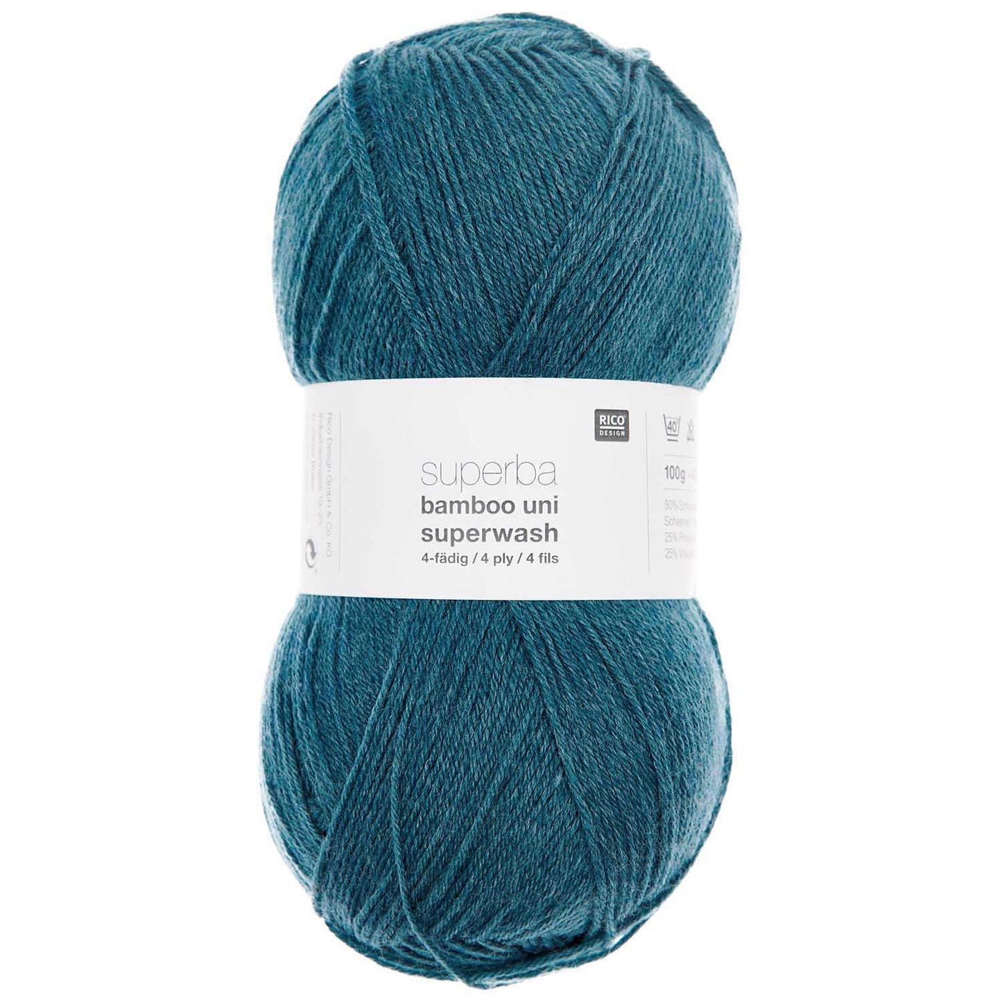 Rico Design Superba Bamboo Uni Superwash Sock