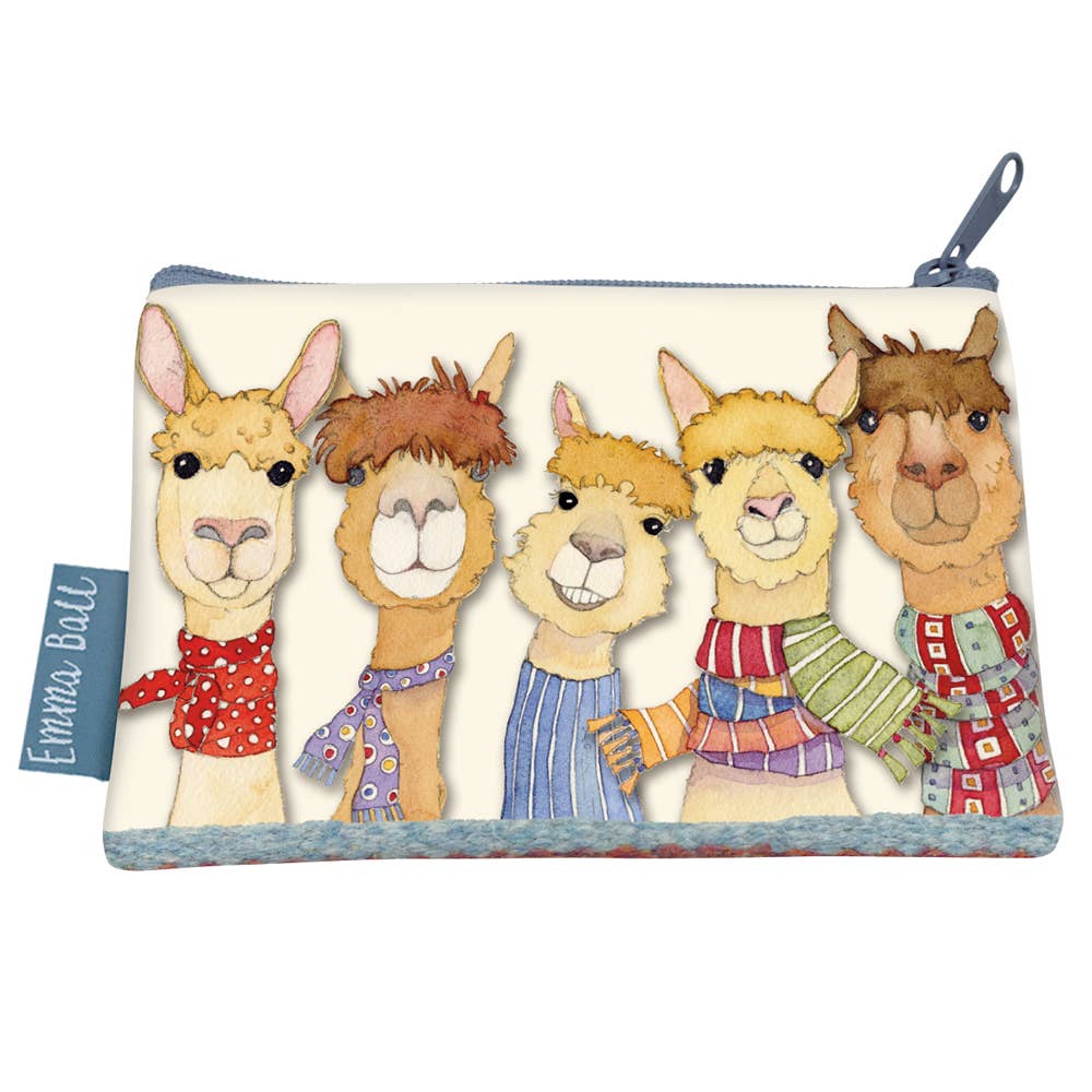 Happy Alpacas Purse by Emma Ball