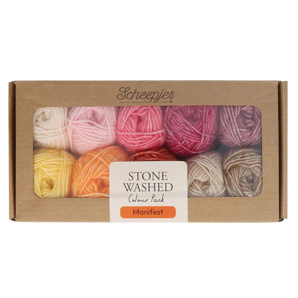 Scheepjes Stone Washed colour packs