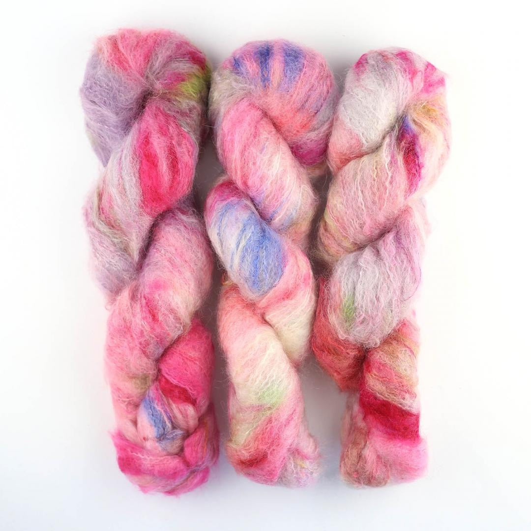 Cowgirl Blues Fluffy Mohair gradient hand dyed