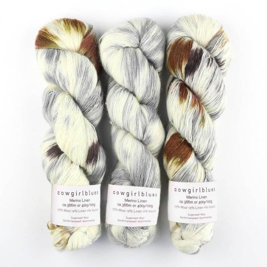 Cowgirlblues Merino Linen gradient hand dyed