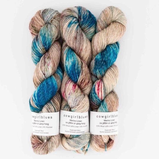 Cowgirlblues Merino Linen gradient hand dyed