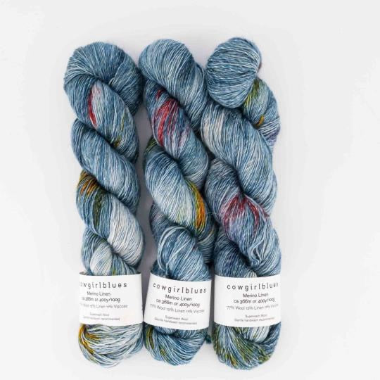 Cowgirlblues Merino Linen gradient hand dyed