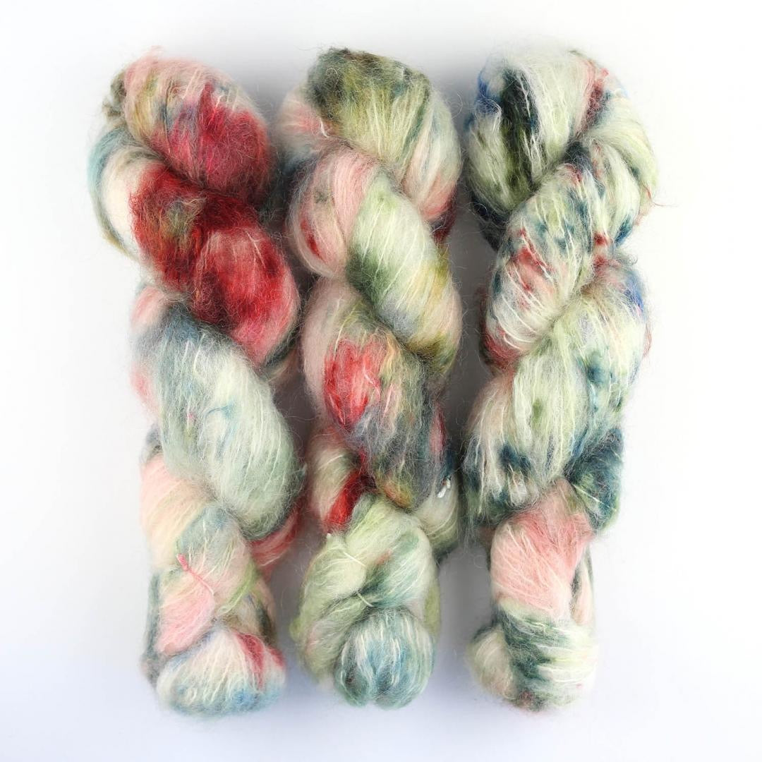Cowgirl Blues Fluffy Mohair gradient hand dyed