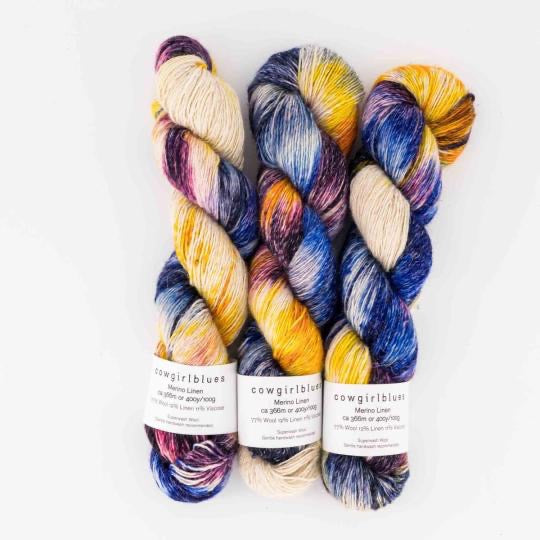 Cowgirlblues Merino Linen gradient hand dyed
