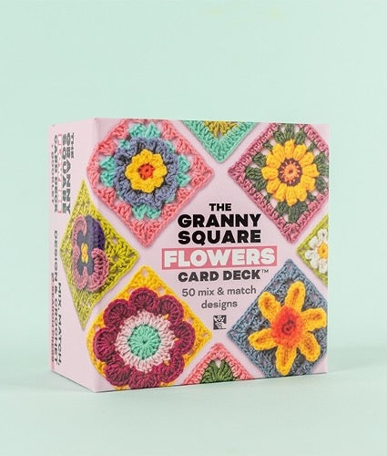 Granny Square Flowers Card Deck by Claire Montgomerie