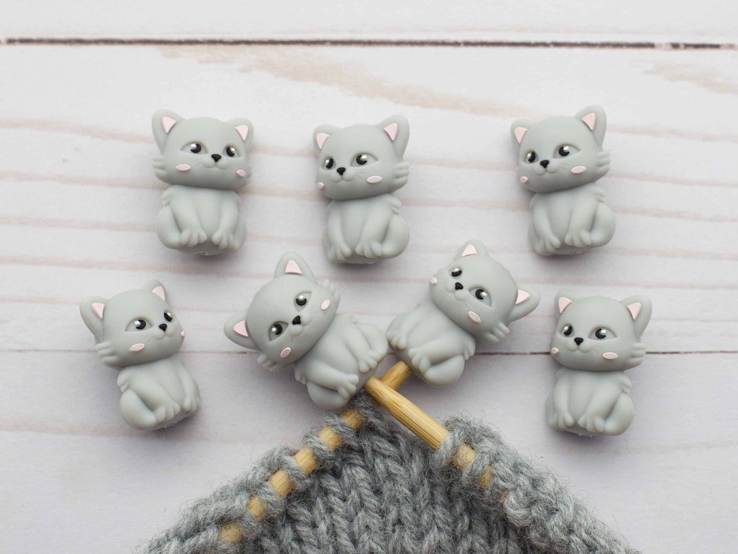 Grey Cat | Stitch Stoppers Fox and Pine