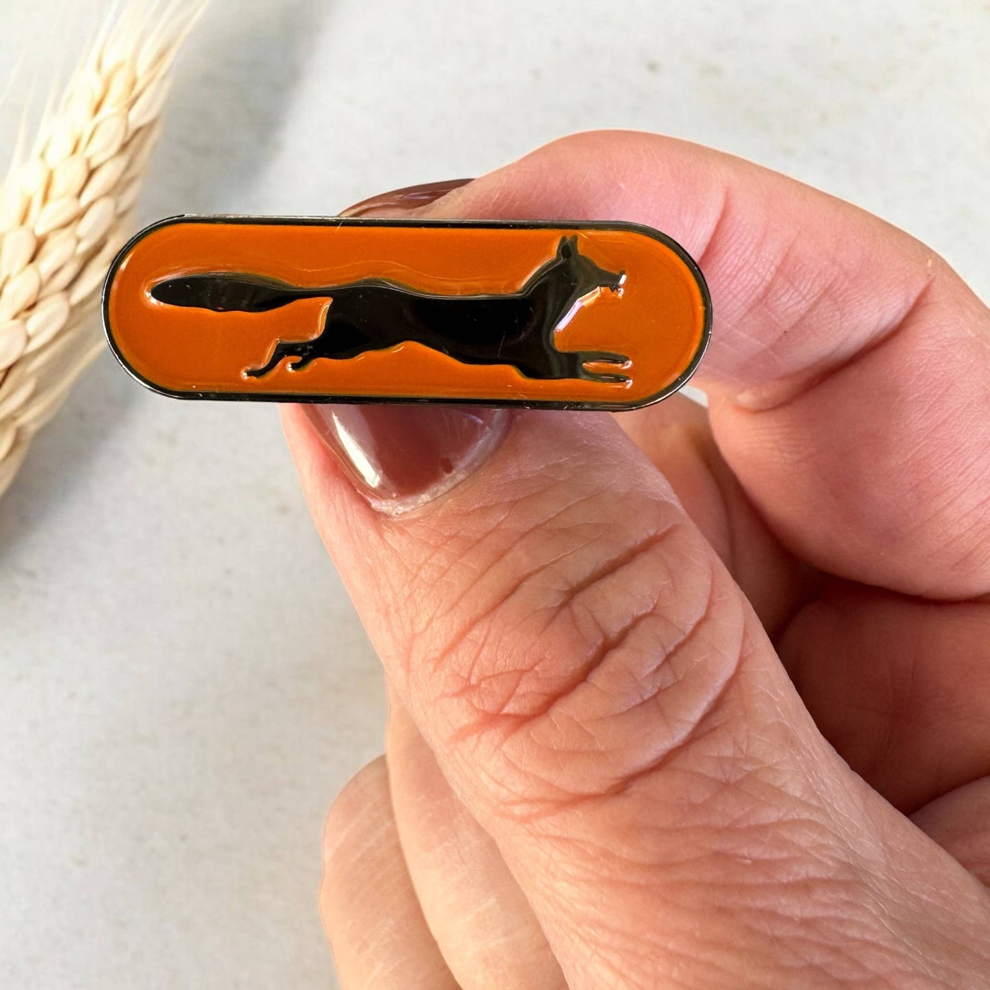 Enamel Fox Brooch/Pin