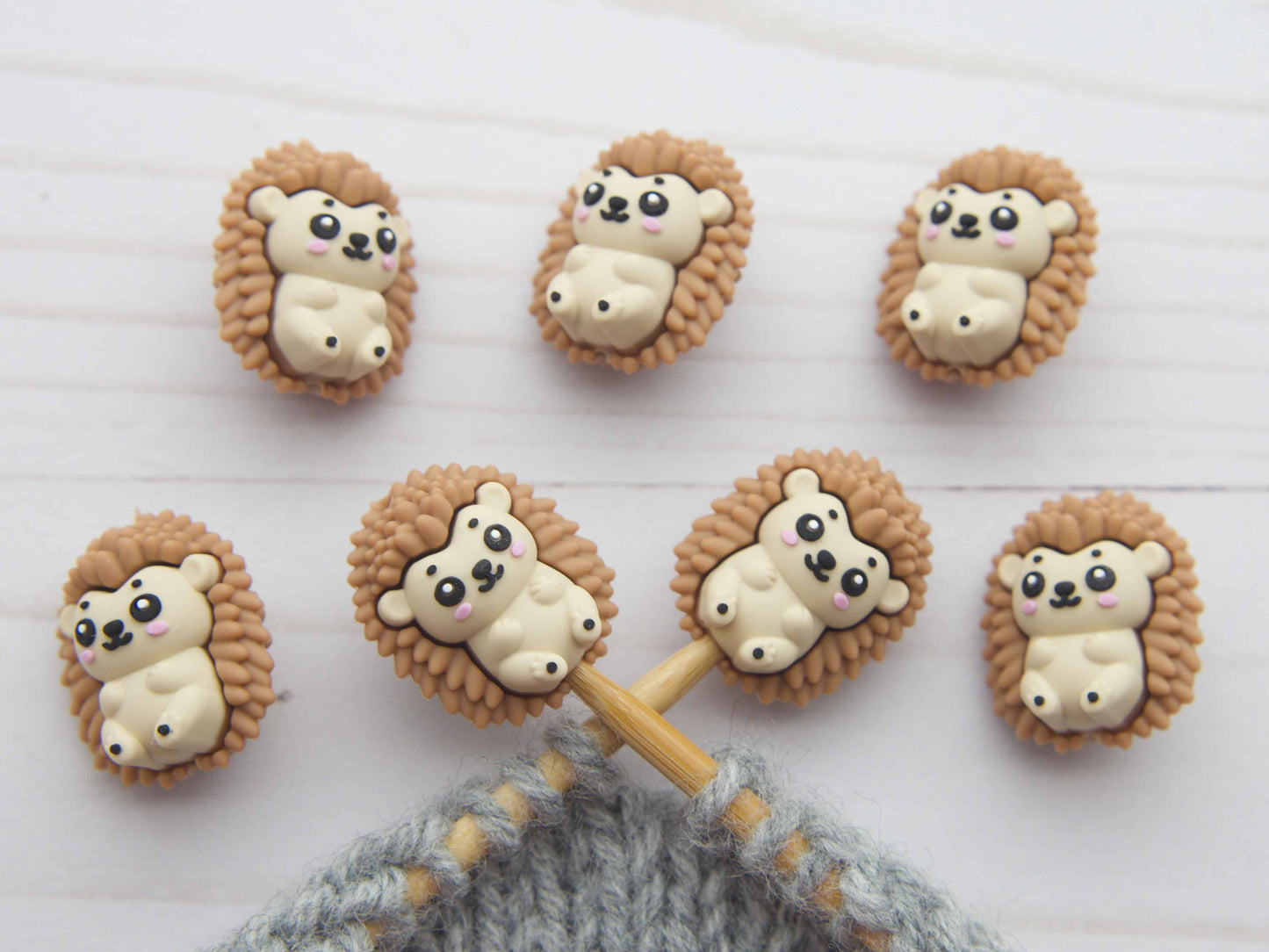 Little Hedgehog Stitch Stoppers - Fox and Pine