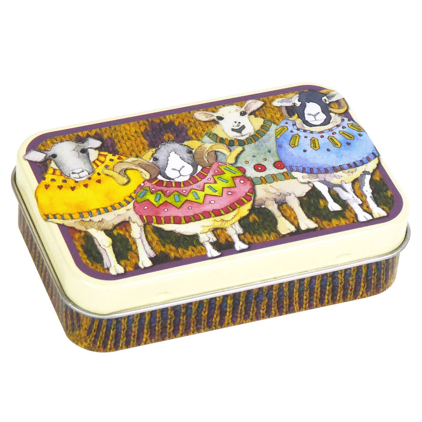 Sheep In Sweaters - Mini Rectangular Tin Emma Ball