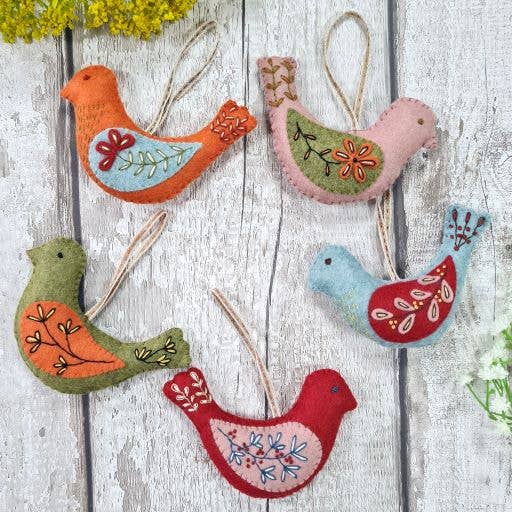 Folk Birds Felt Craft Kit by Corinne Lapierre