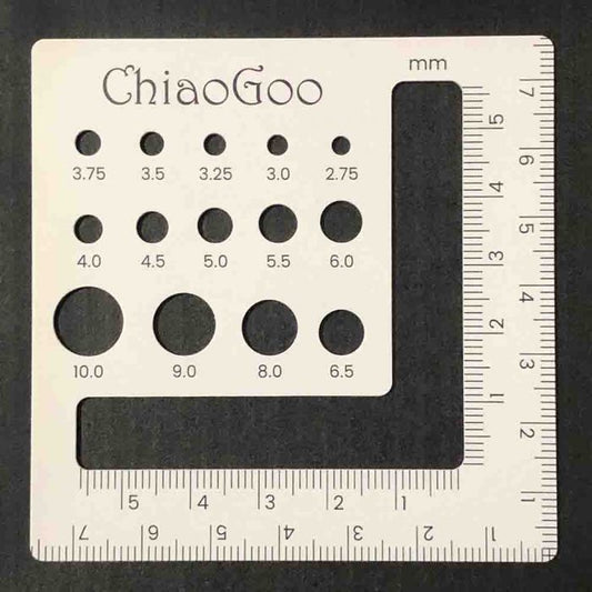ChiaoGoo Swatch/Needle Gauge Plastic