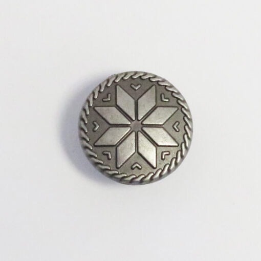 Full Metal button with star detail