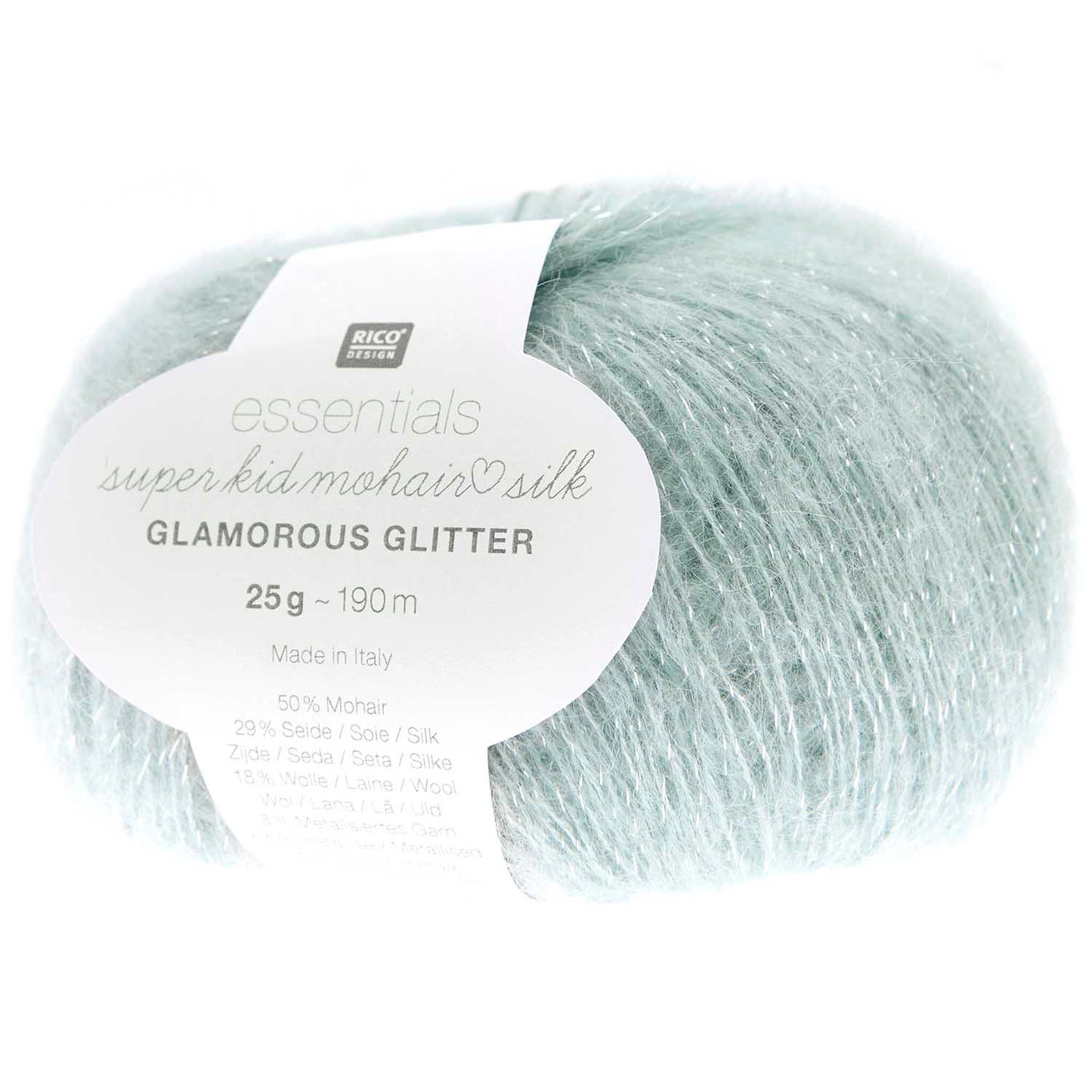 Rico Design Essentials Super Kid Mohair Loves Silk Glamorous Glitter