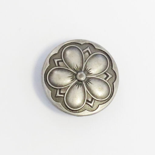 Metal flower button (20mm)
