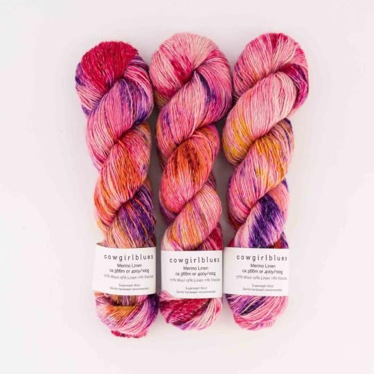 Cowgirlblues Merino Linen gradient hand dyed