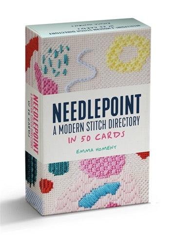 Needlepoint: A modern stitch directory in 50 cards by Emma Homent