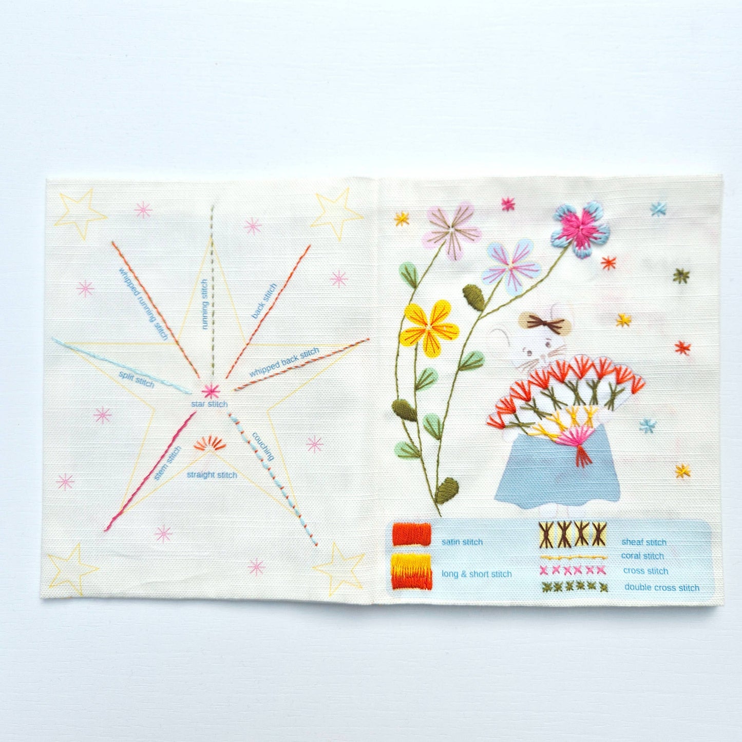 Mouse Embroidery Sampler Book - Corinne Lapierre
