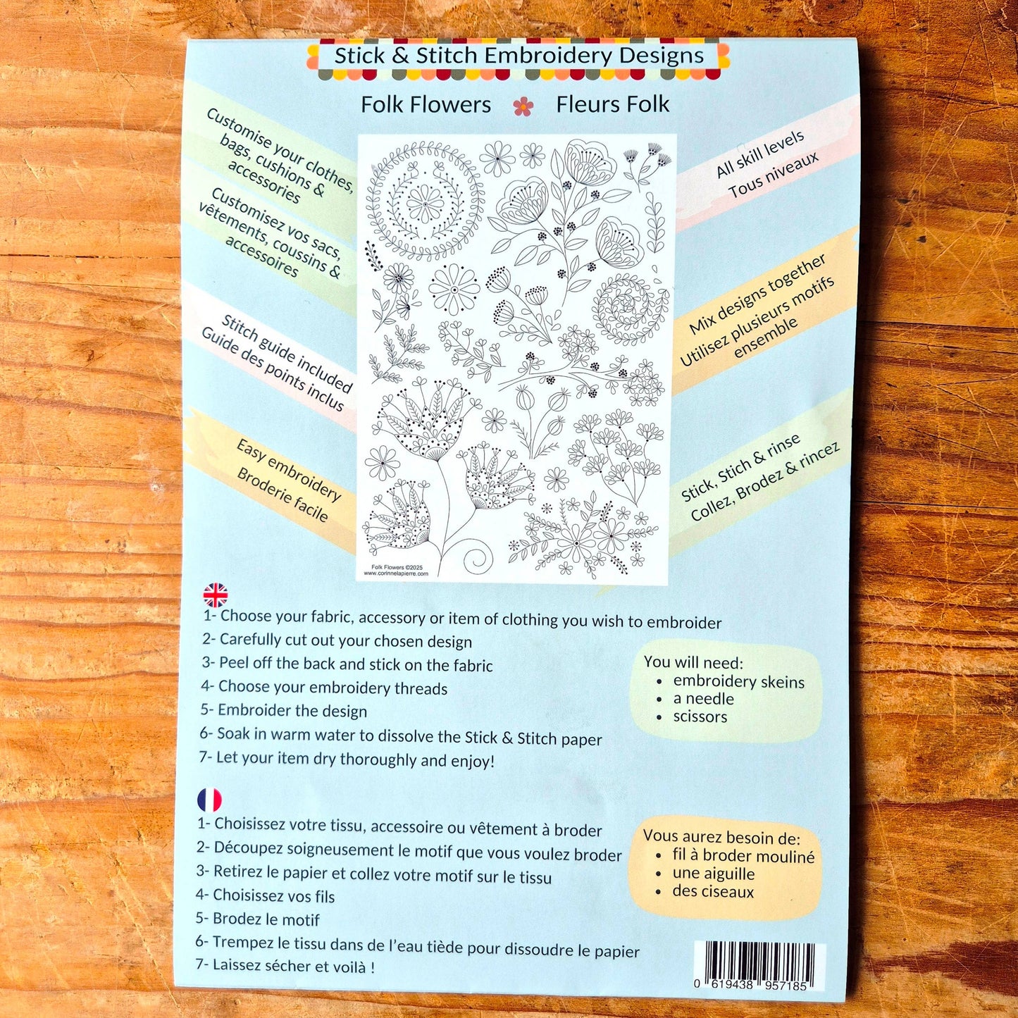 Stick and Stitch Embroidery by Corinne Lapierre