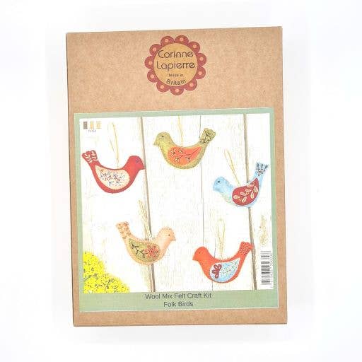 Folk Birds Felt Craft Kit by Corinne Lapierre