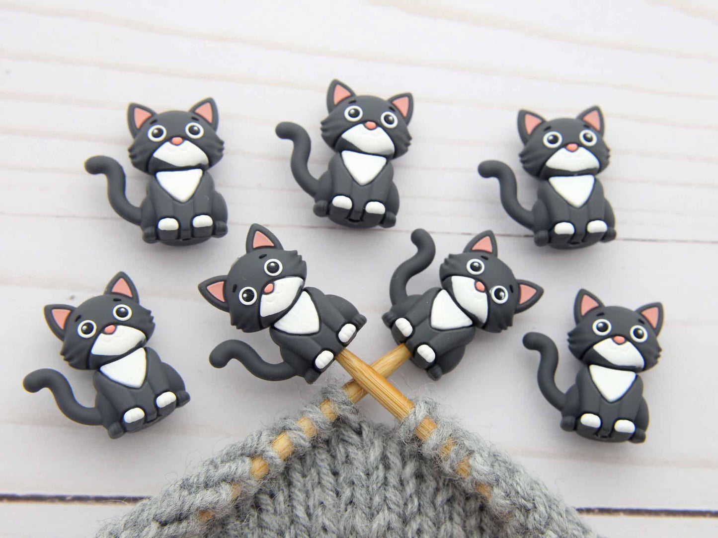 Kitty Cat  Stitch Stoppers - Fox and Pine