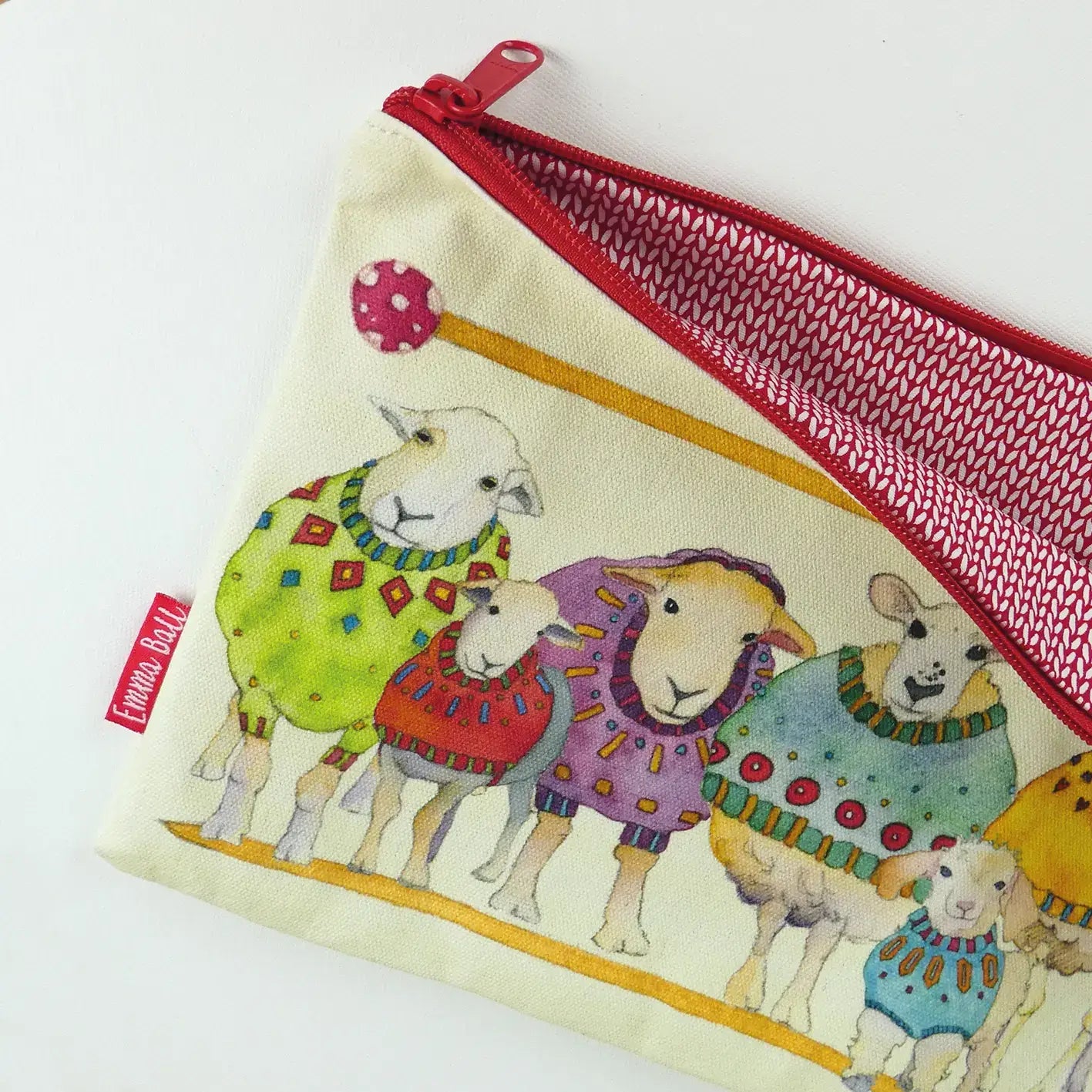 Sheep in Sweaters Long Project Bag - Emma Ball