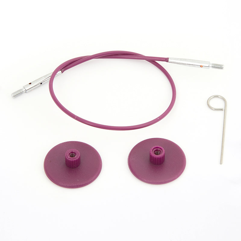KnitPro Interchangeable Needle Cables -  Purple