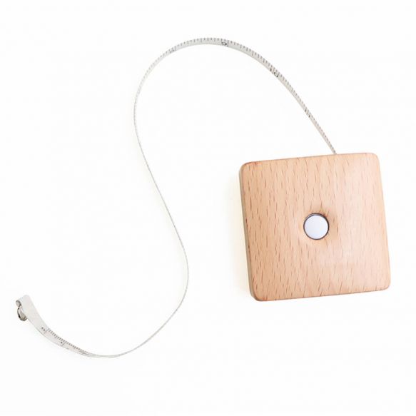 KnitPro Retractable Tape Measure Beech Wood